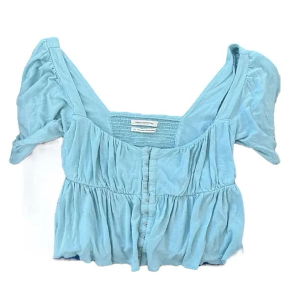 NWOT URBAN OUTFITTERS Light Blue Women's Top - Image 6