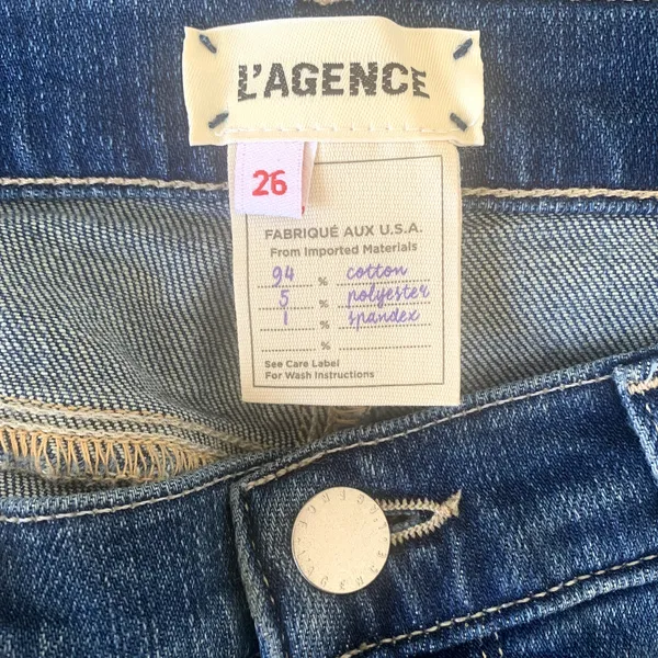 NEW L'AGENCE Sada Slim Cropped Jeans‎ in Sequoia - Image 8