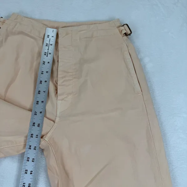 Mother‎ The Manhattan Wide Leg Pants Peach Cotton Lyocell High Rise Sz 23 NOTE - Image 7