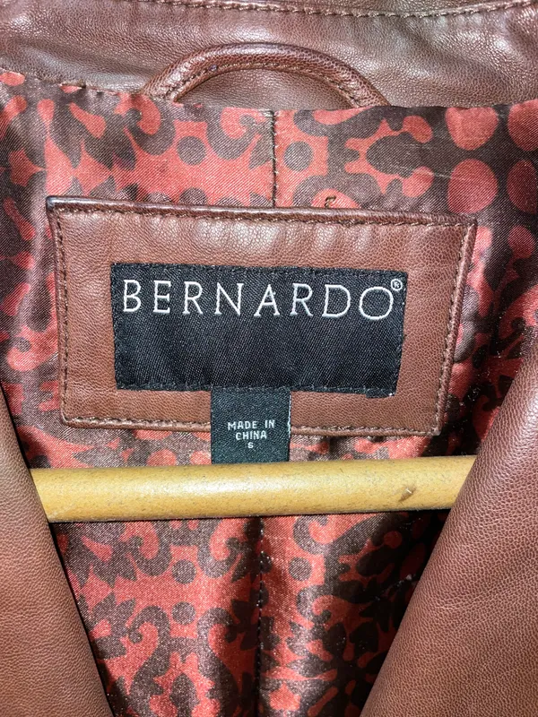 Bernardo Suede Leather Jacket - Image 6