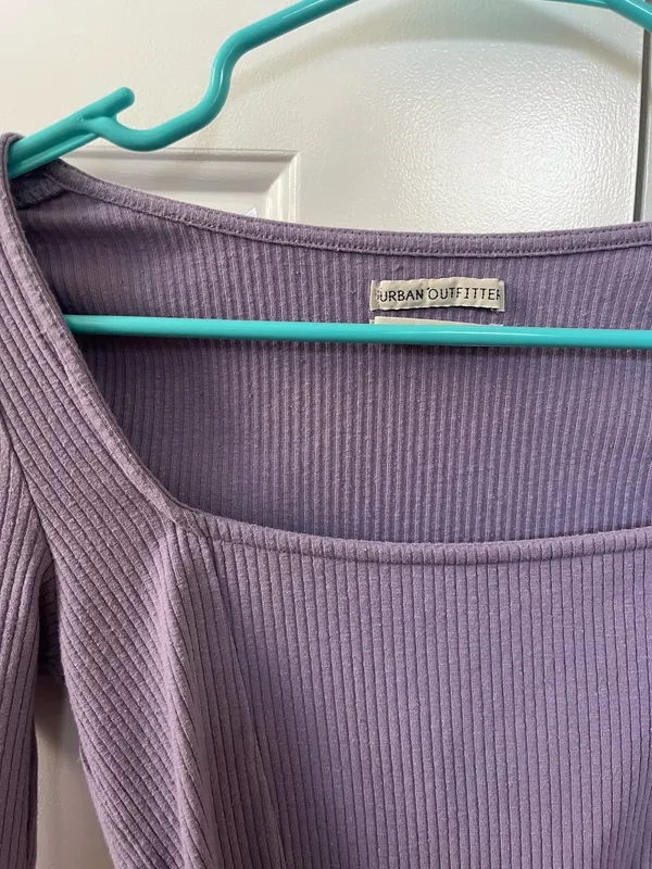 Urban Outfitters Light Purple Box Neck Top - Image 2