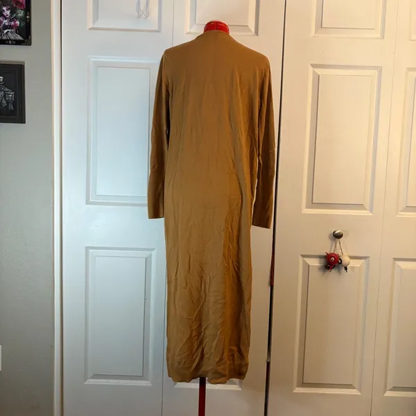 Free Press Clothing Carmel Brown Long Cardigan size L - Image 2