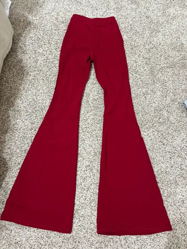 JC&JQ high rise flare stretchy western jeans - Image 5