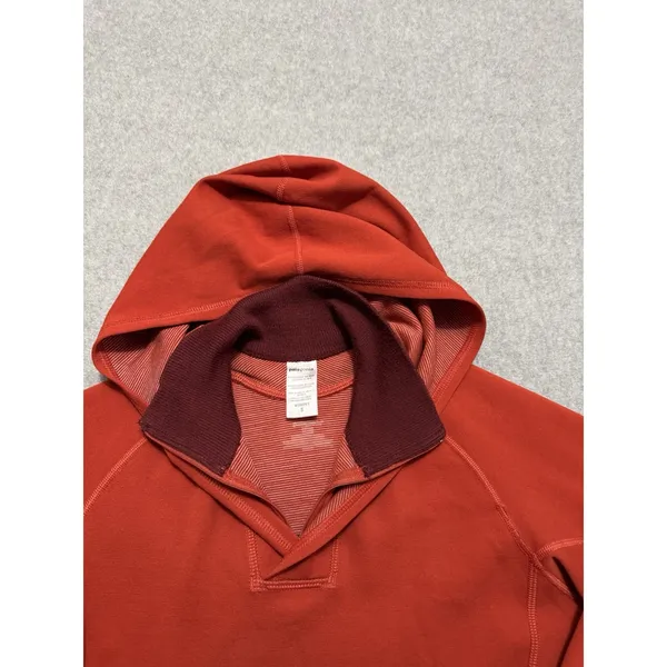 Patagonia Women's Axuwool Pullover Hoody Orange VTG Y2K Size Small - Image 3