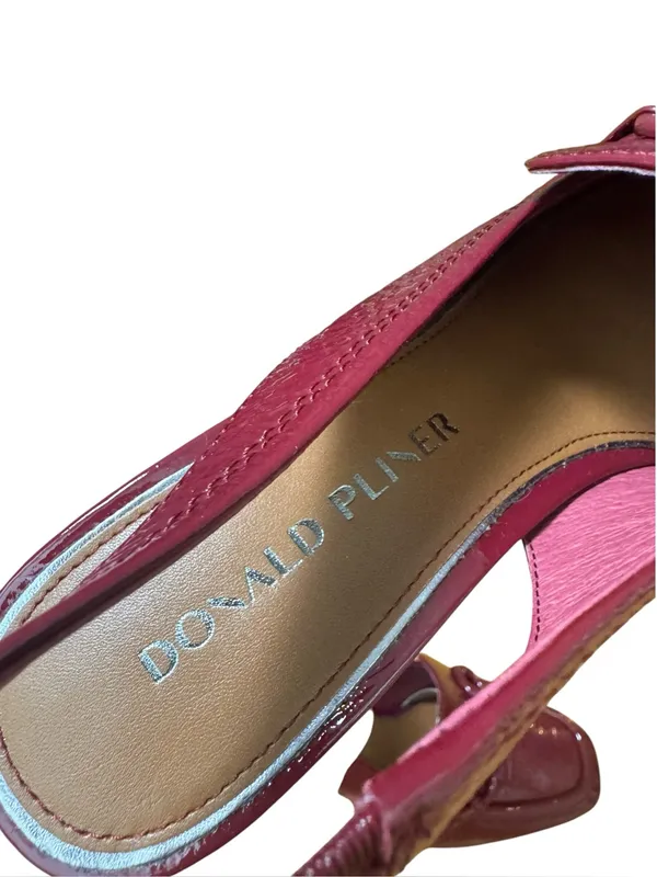 Donald Pliner Loafer Slingback Pump in cranberry 8 NWT - Image 7