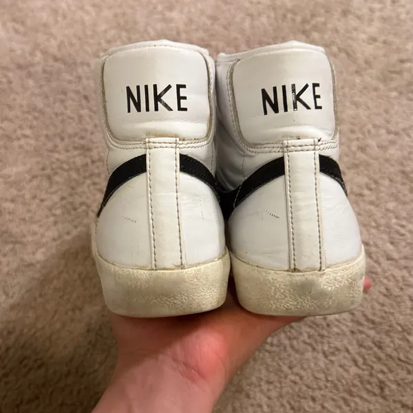 Nike White Blazer Mid Sneakers Size 6.5 - Image 6