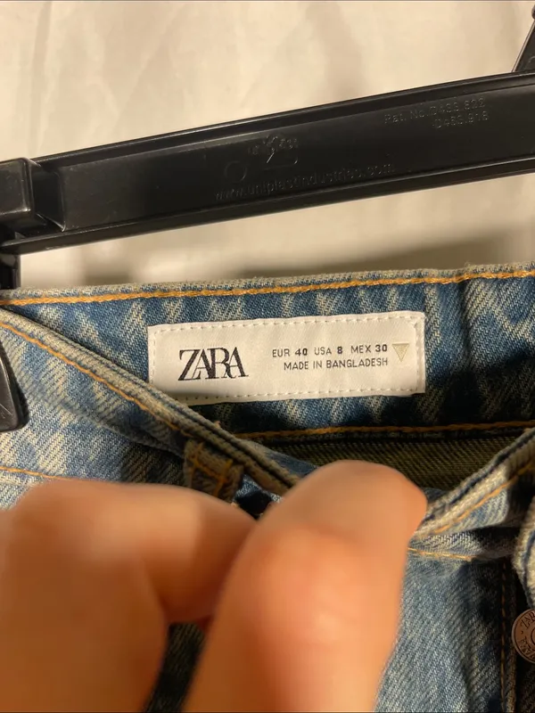 Zara Womens Jean Denim Shorts High Waist 8 2569/173/405/40 - Image 3