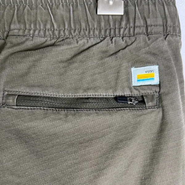 Vuori Women’s Ripstop Drawstring Pants Sz XS Dark Oregano Organic Cotton Joggers - Image 7