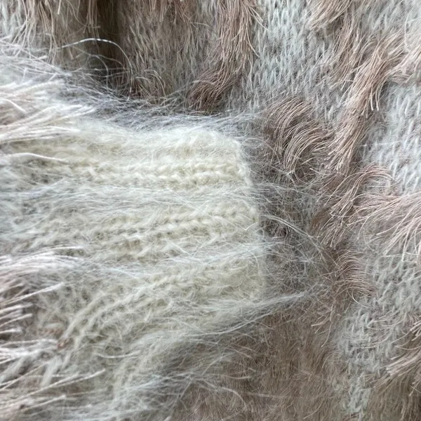 Long haired angora size L/XL oversized open cardigan. - Image 8