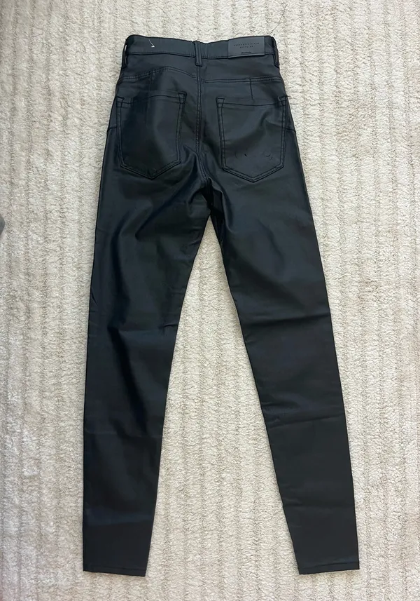 Black coated skinny jeans - Image 3