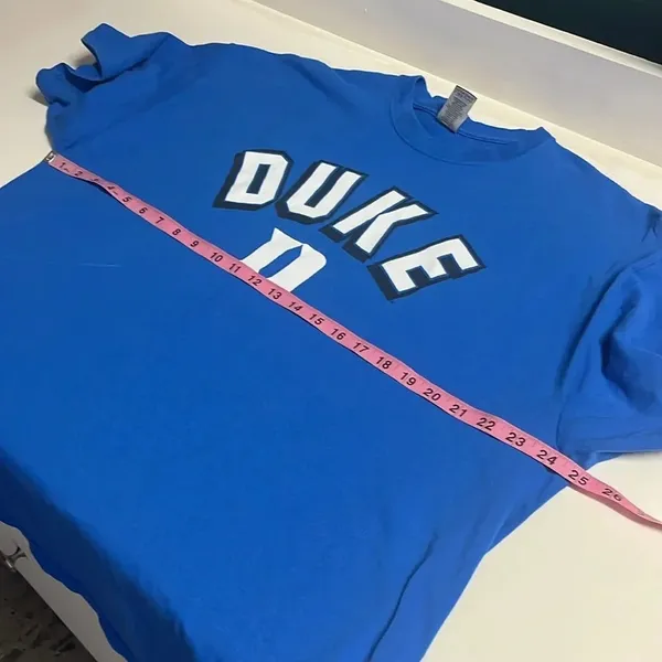 Imperfect Duke tshirt womens 2XL heavy cotton Gildan Duke tshirt‎ short sleeved - Image 6