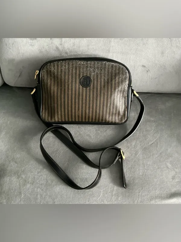 Authentic FENDI Striped Crossbody Bag 🌟 - Image 2
