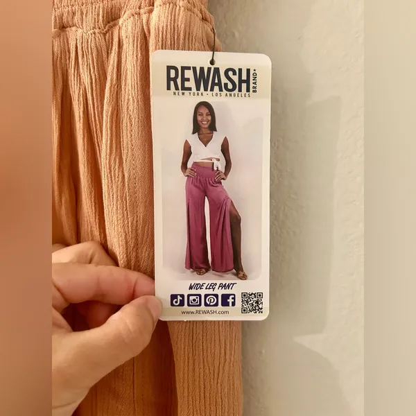 Rewash Wide-Leg Split Pant Size Small - Image 5