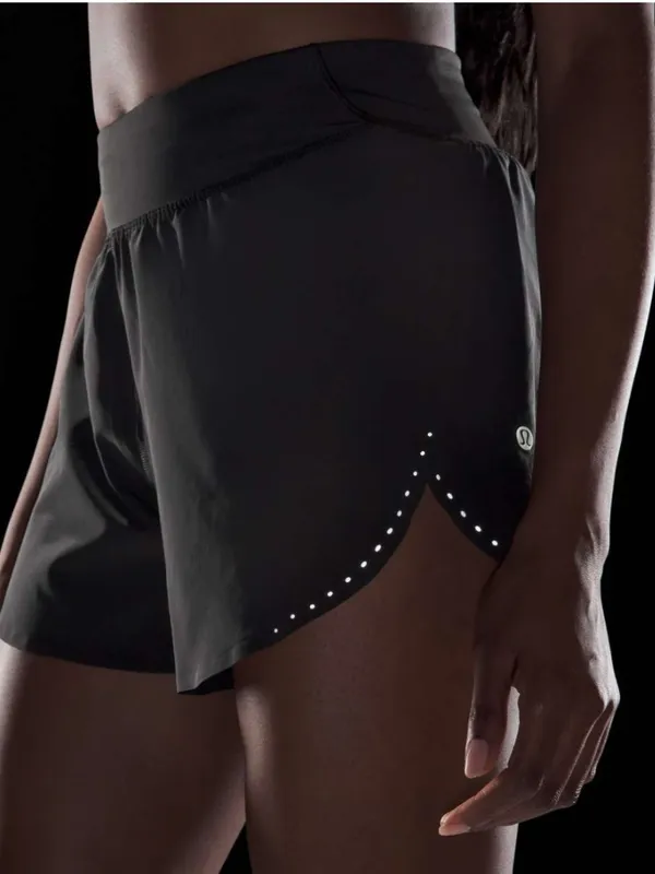 Lululemon Fast and Free Reflective High-Rise Classic-Fit Short 3" Size 4 - Image 2