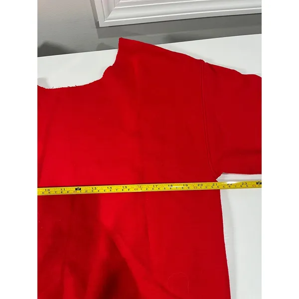 Red Tampa‎ Bestie Graphic Sweatshirt Distressed Neckline - Image 4