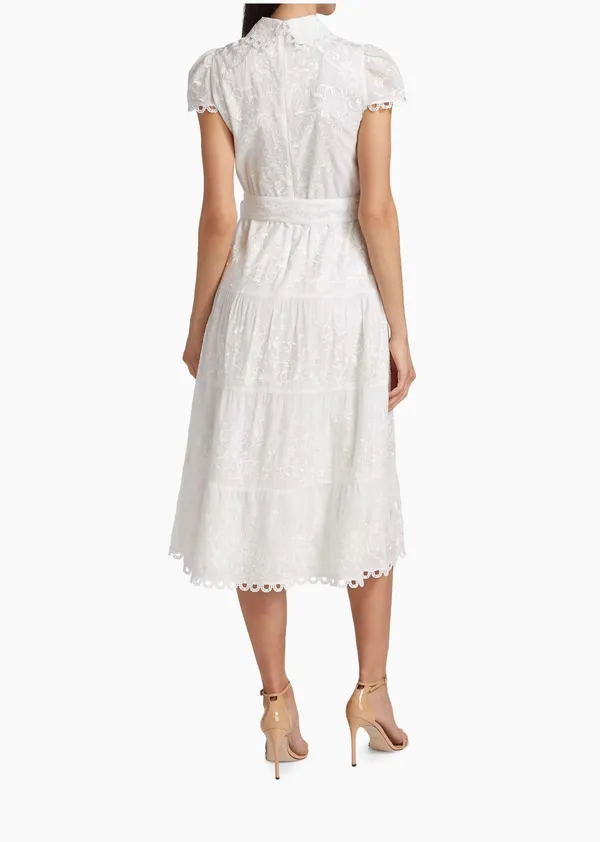 Alice + Olivia Size 4 Vannessa Belted Midi Shirtdress Retails $595 - Image 8