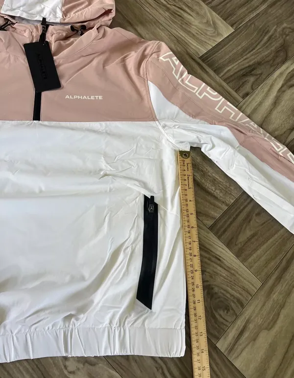 Alphalete Women's EXP Tech Windbreaker- Himalayan Pink, Size Large - Image 6
