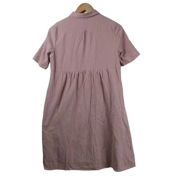 Orange Creek Mumu Dress Size‎ Small Pink Lined w/ Pockets Embroidery Grandmacore - Image 2