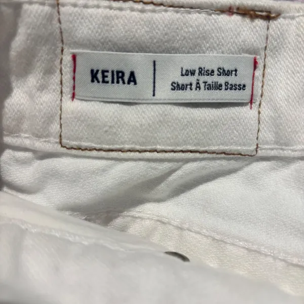True Religion Keira White Low Rise Denim Shorts Size 27 - Image 5