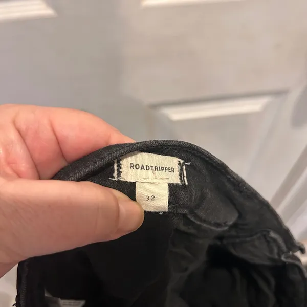 Madewell Roadtripper‎ Faded Black Skinny Jeans Women Size 32 Grunge Whimsigoth - Image 9