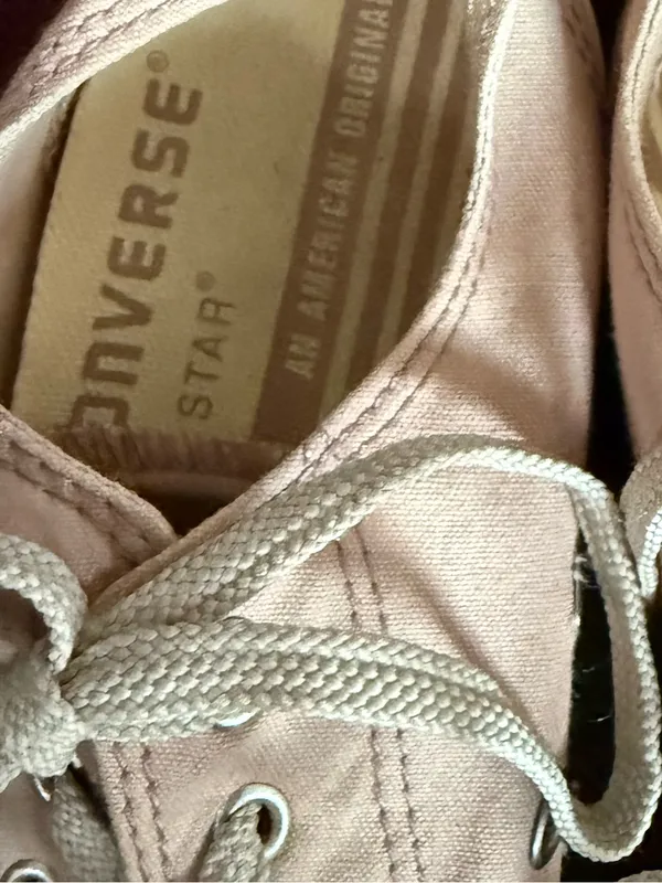 Converse Low-Top Pink Canvas Sneakers - Image 7