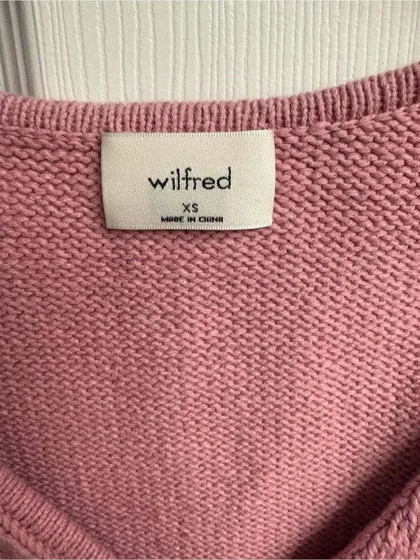 Wilfred Aritzia Signet Sweater Vest 100 % Cotton Size XS - Image 3