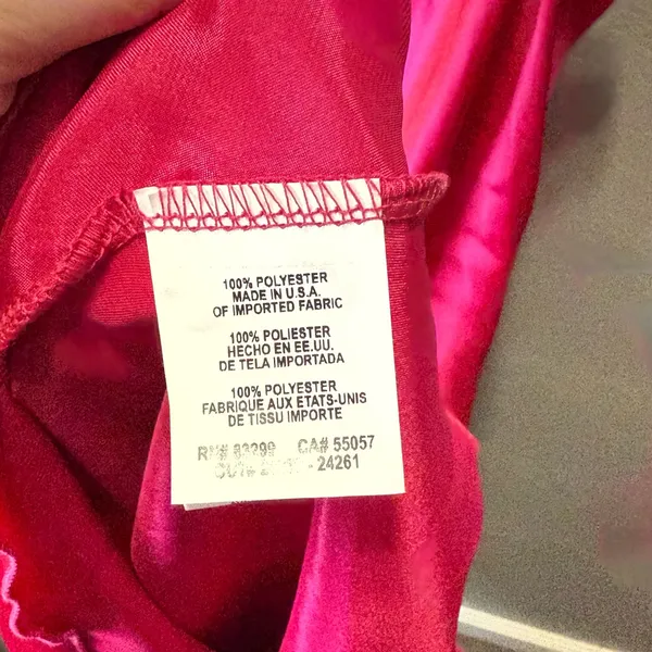 Bebe Women's Satin Cowl Neck Slip Midi Dress Fuchsia‎ Pink Size Medium - Image 5