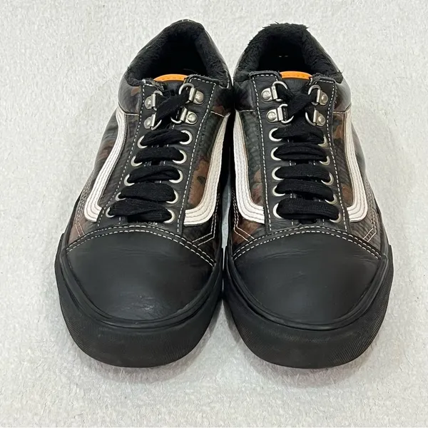 Vans Black Camouflage Old Skool MTE All-Weather Skate Shoes Size 9 - Image 5