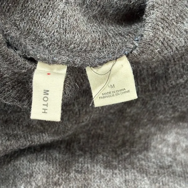 Anthro MOTH Knit Tank Top Sz M Gray Green Whimsygoth Fairy Grunge Cottage Goth‎ - Image 5