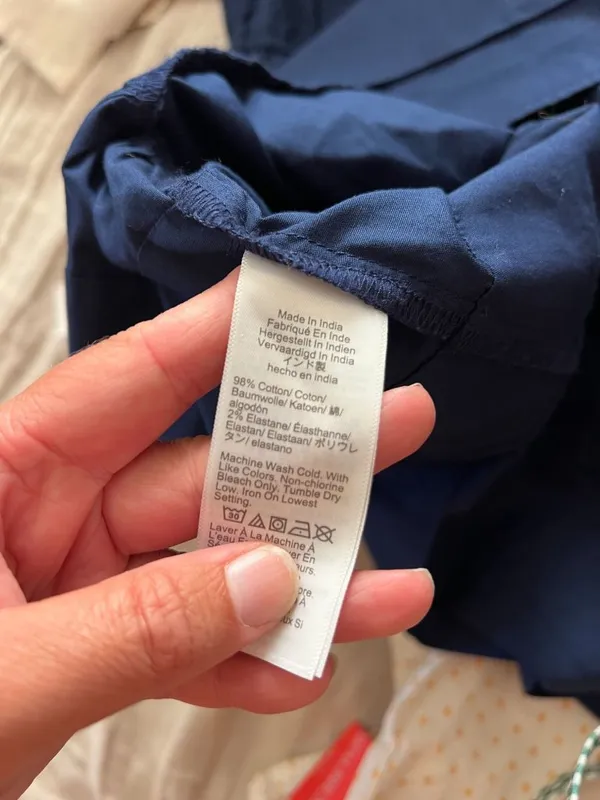 J.Crew Sz 8 Poplin Halter Neck Dress, Navy Blue Cute Summer Dress Classic Minima - Image 4