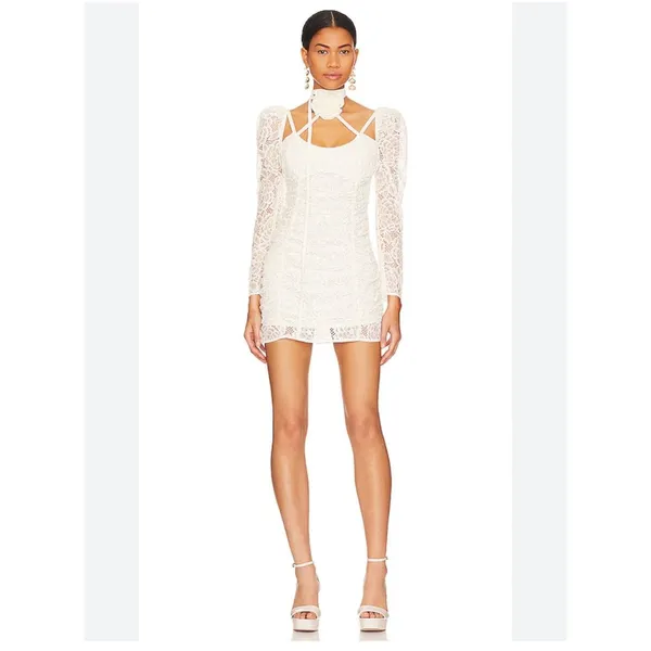 For‎ Love & Lemons Belladonna Lace Mini Dress S $279 - Image 5