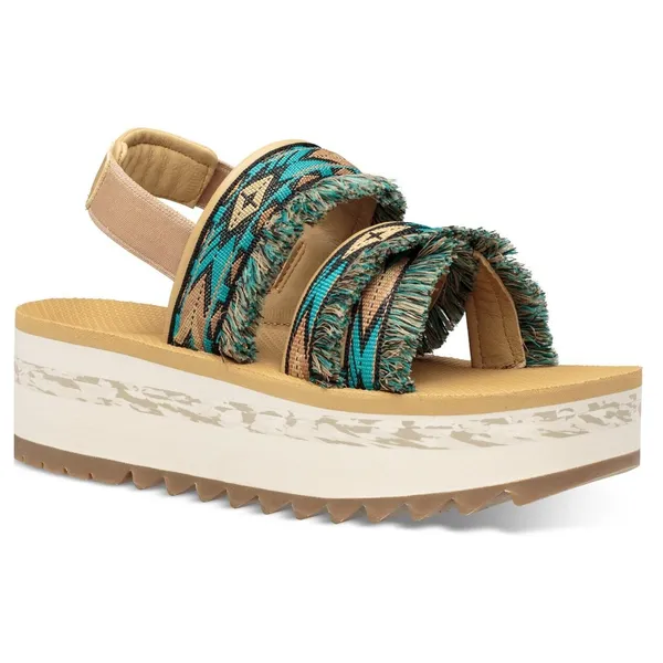 TEVA Flatform Ceres Embroidery-fringe Platform Sandals Size 8 - Image 8