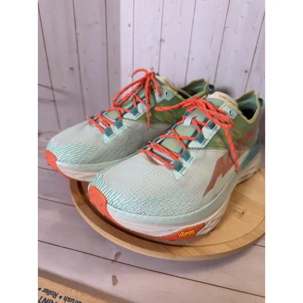 Altra Mont Blanc Women's 12 Mint Green Coral Trail Running Shoes Vibram Hike - Image 4