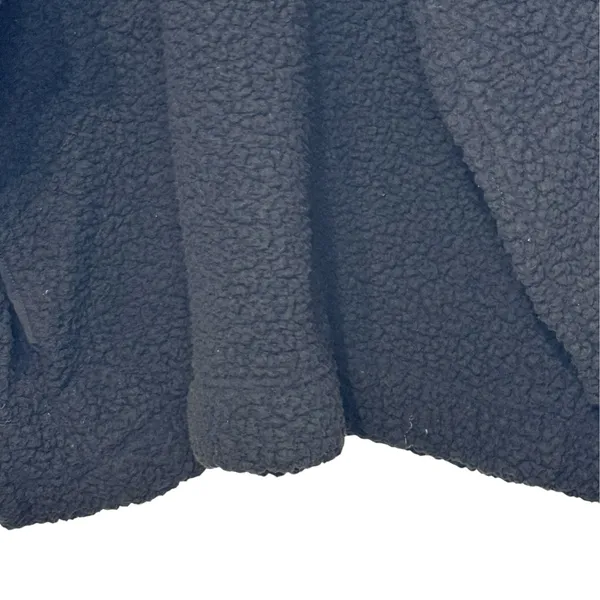 Aerie Womens Sweatshirt Sherpa 1/4 Zip Fluffy Oversized Long Sleeve Black XXL - Image 3