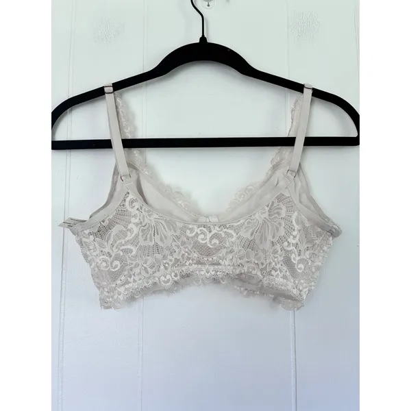 Free‎ People Intimately Adella Lace Bralette Ivory White Floral Boho Small - Image 2