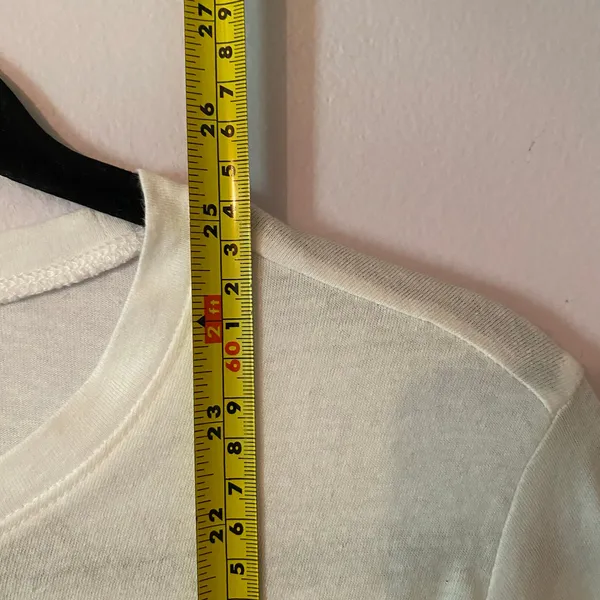 FIGS White "Awesome Humans" Long Sleeve Super Soft Underscrub Undershirt Small - Image 8