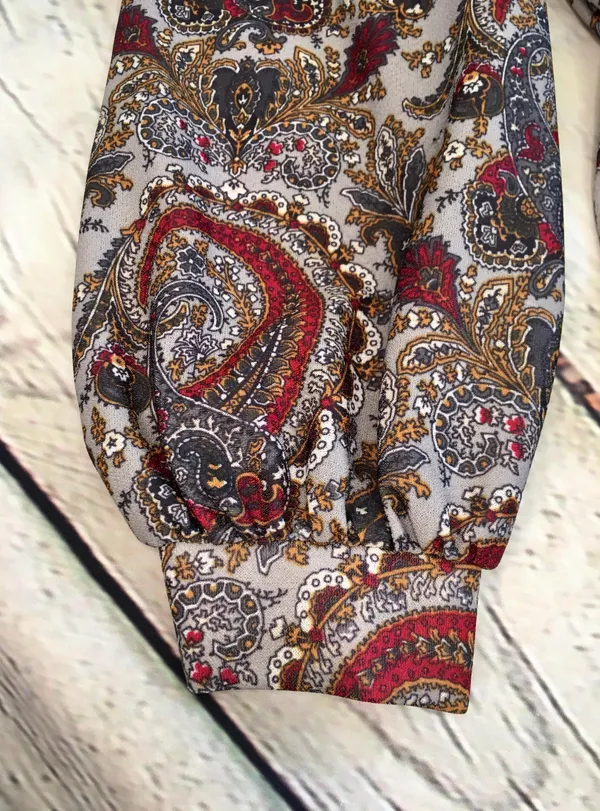 Vintage 1970’s Paisley Print Dress - Image 6