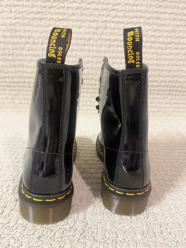 Dr. Martens 1460 Patent Leather Boots Black Women's Size 7 NEW Without Box - Image 4