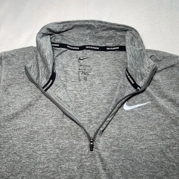 Nike Element Women's 1/2-Zip Running Top CU3220-084 Gray Size M Activewear - Image 8