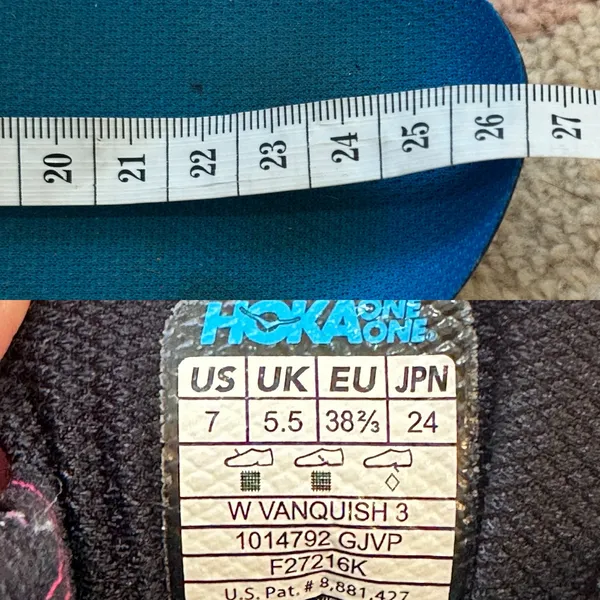 Hoka One One Vanquish 3‎ Grape Juice Virtual Pink Running Shoes Cushion Sporty - Image 8