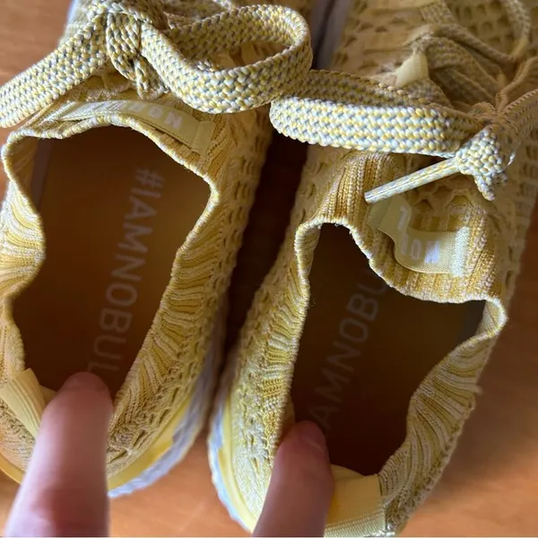 Nobull Allday Knit Running Athletic Training Gym Shoes Yellow Women's 10.5 Men 9 - Image 9