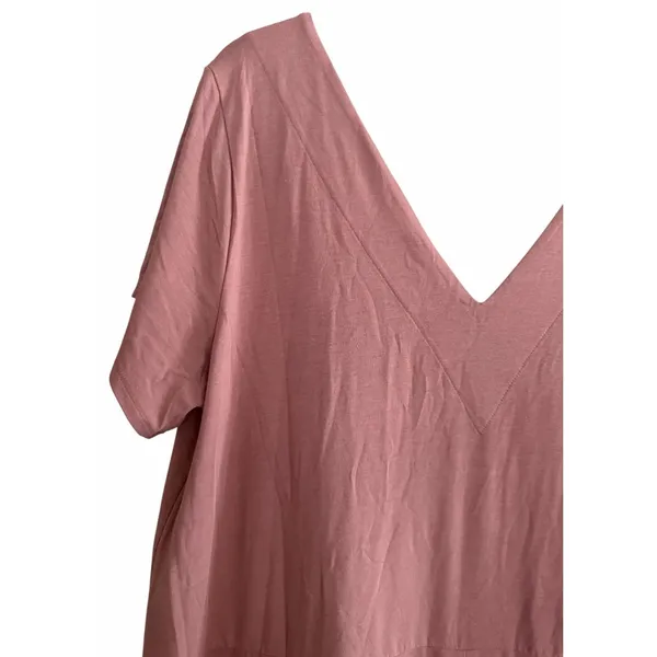 Universal Standard Pima Cotton Modal V-Neck Jumpsuit Pink Size Small‎ (14-16) - Image 12