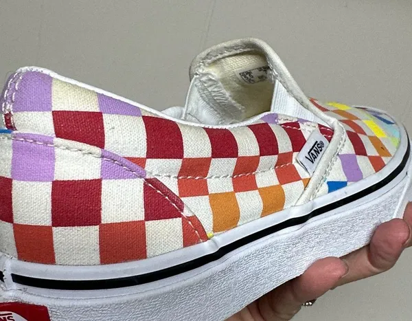 Vans Multicolor Checkered Slip-On Sneakers women’s 7.0 men’s 5.5 - Image 11