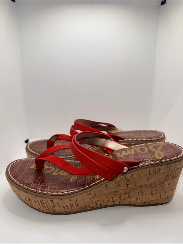 SAM EDELMAN Rasha Platform Wedge Sandals Women’s 7.5 - Image 2