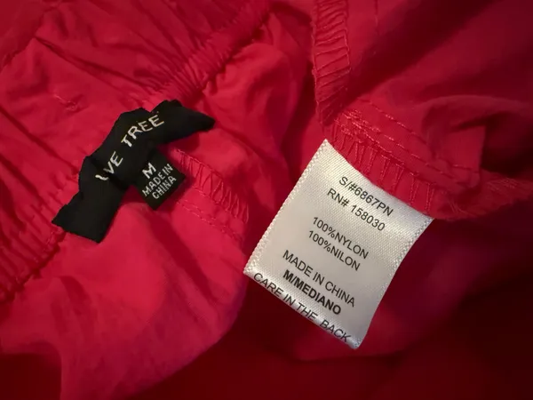 High waist parachute cargo pants in hot pink size M - Image 13