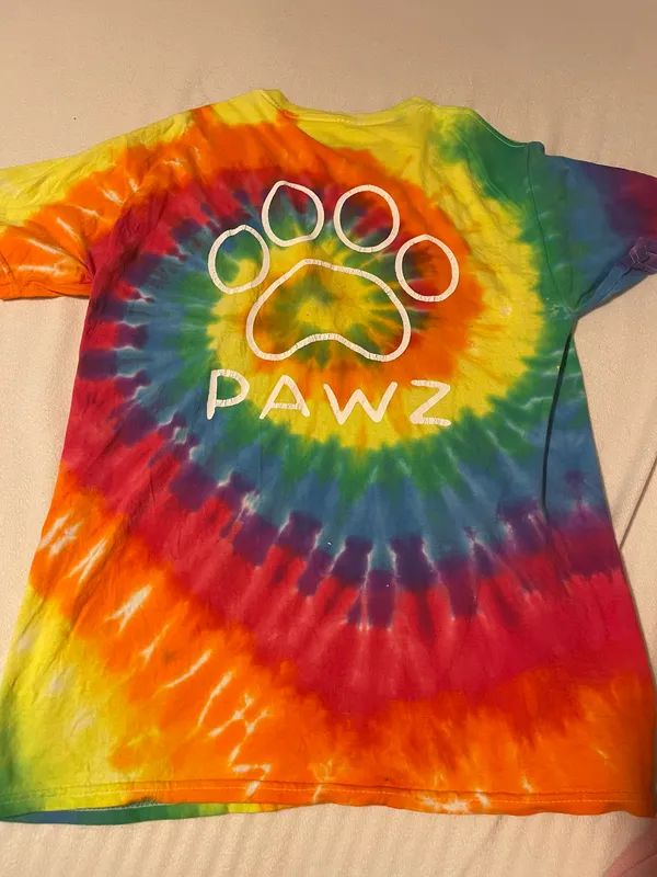 Pawz Tie Die Tshirt - Image 2