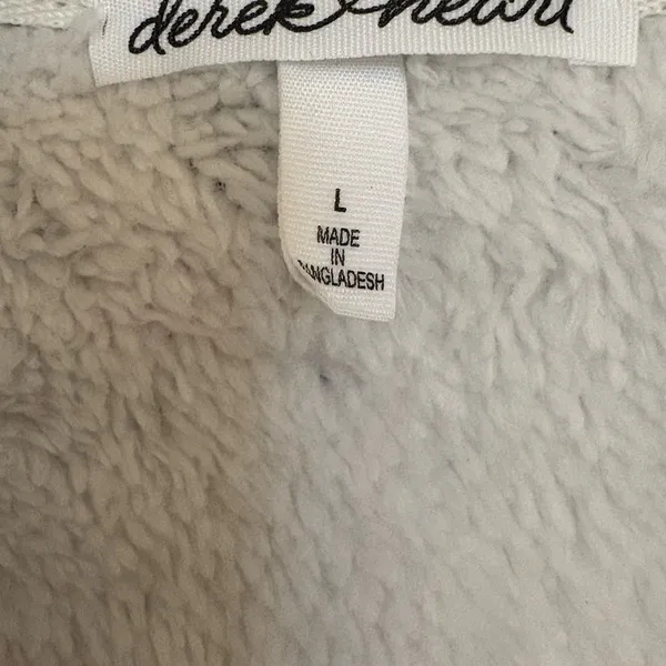 Derek Heart | Cozy Sherpa Lined Plain Vest | New W / Tags | Size L - Image 4