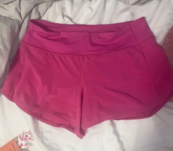 Lululemon Speed Up 4” Shorts In Sonic Pink - Image 2