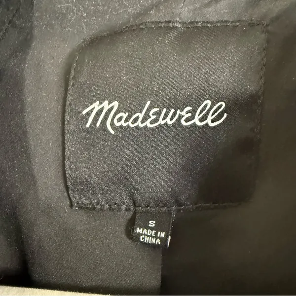 Madewell Caldwell Double-Breasted Blazer Black Small - Image 8
