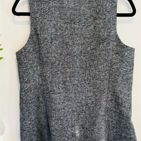 Chico's Black and Gray Textured Vest - Image 2